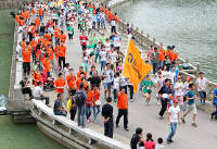 “司能潤(rùn)滑油”在龍?zhí)讹h揚(yáng) ——暨“積極工作  健康生活”健步走活動(dòng)